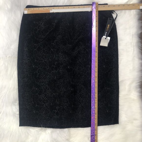 RENUAR blend black skirt size 10 NWT - Picture 2 of 9
